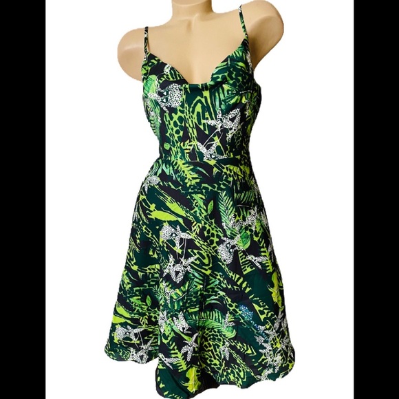 Anthropologie Dresses & Skirts - Foxiedox Green Fit and Flare Dress NWT NEW SMALL